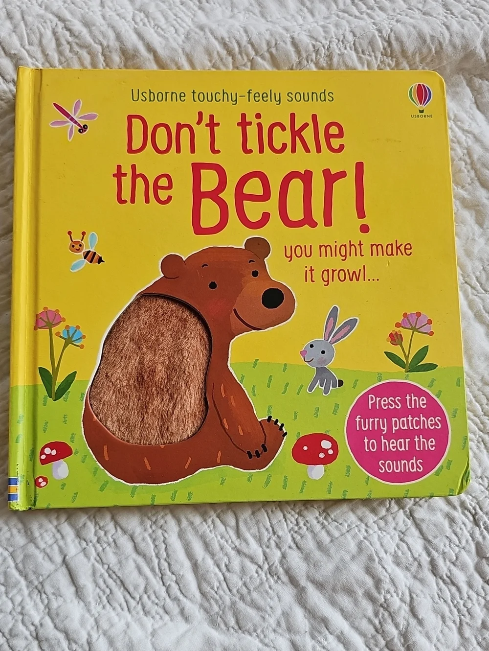 Born Yellow 'Don't Tickle the Bear!' Touchy-Feely Sound Book